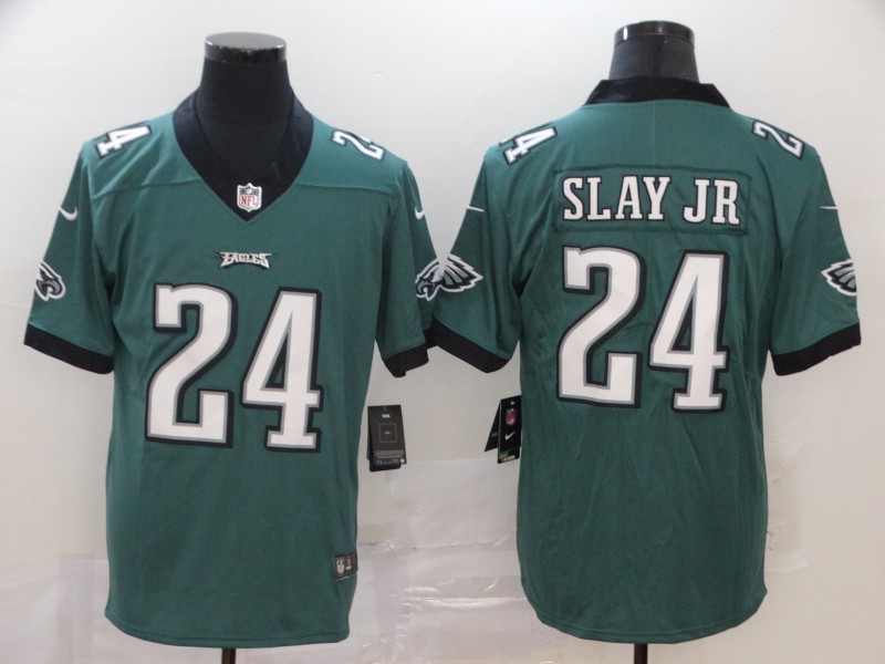 Men's Philadelphia Eagles Darius Slay Jr. #24 Midnight Green Jersey